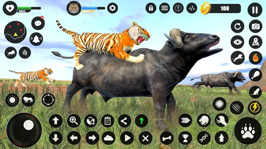 Tiger Simulator Animal Games (Тигровый симулятор  игры с животными)  [МОД Все открыто] Screenshot 4