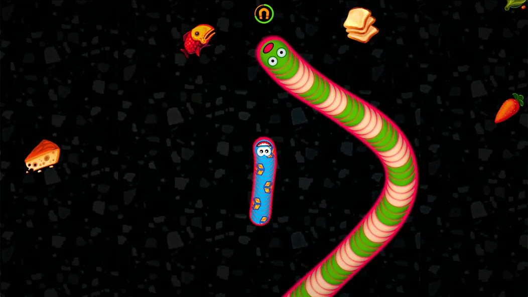 Worms Zone .io - Hungry Snake  [МОД Бесконечные деньги] Screenshot 5