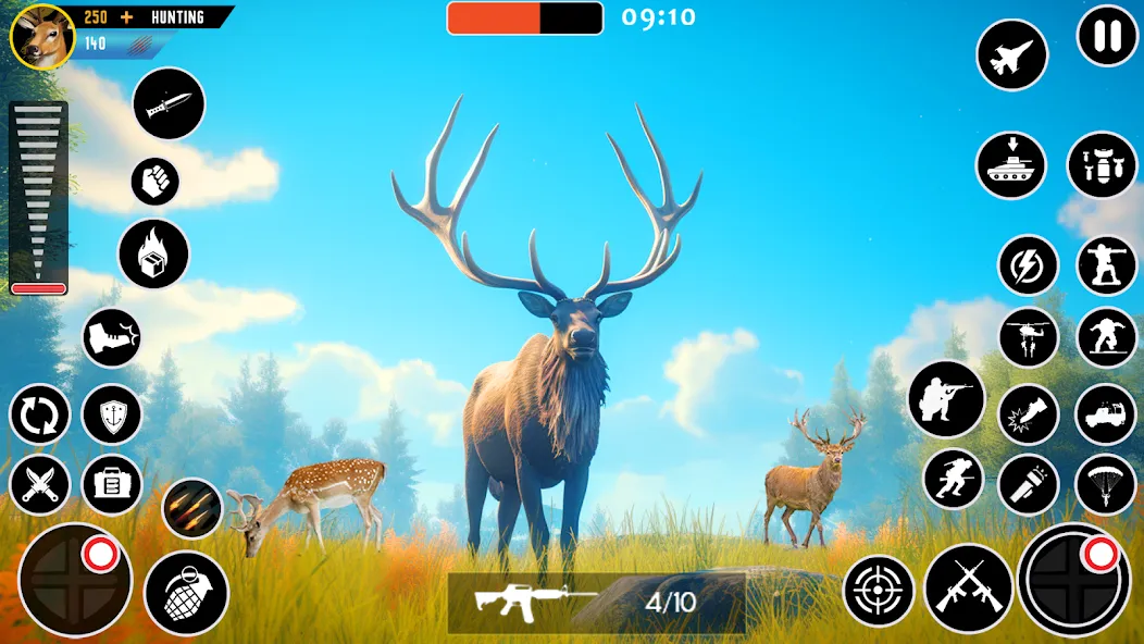 Wild Animal Deer Hunting Games (Охота на диких зверей с оружием  игры)  [МОД Много денег] Screenshot 4