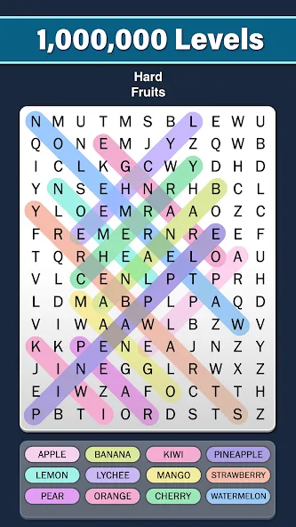 Word Search: Word Find (Ворд Срч)  [МОД Все открыто] Screenshot 3