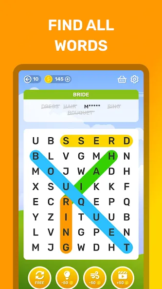 Word Search Puzzle Game  [МОД Unlimited Money] Screenshot 2