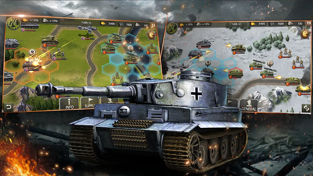 World War 2:WW2 Strategy Games (Вторая мировая война)  [МОД Меню] Screenshot 3