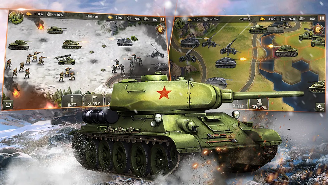World War 2:WW2 Strategy Games (Вторая мировая война)  [МОД Меню] Screenshot 4