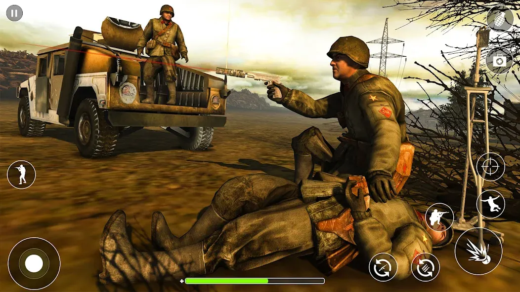 WW2 Survival Shooter :Gun fire (Вторая Мировая Война  )  [МОД Бесконечные монеты] Screenshot 3