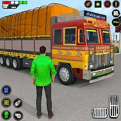 Скачать взломанную Indian Truck Drive Truck Games (Индийский грузовой симулятор)  [МОД Unlocked] - стабильная версия apk на Андроид