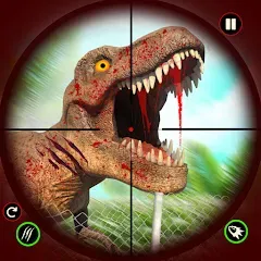 Скачать взлом Dino Hunting Sniper Shooter 3D  [МОД Menu] - стабильная версия apk на Андроид