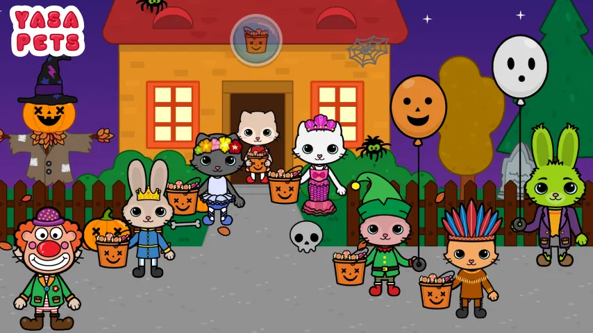 Yasa Pets Halloween (Яса Петс Хэллоуин)  [МОД Menu] Screenshot 1