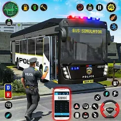 Взлом City Bus Simulator Bus Game 3D (Полицейский автобус симулятор)  [МОД Menu] - полная версия apk на Андроид