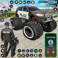 Взломанная Police Monster Truck Car Games  [МОД Много денег] - полная версия apk на Андроид