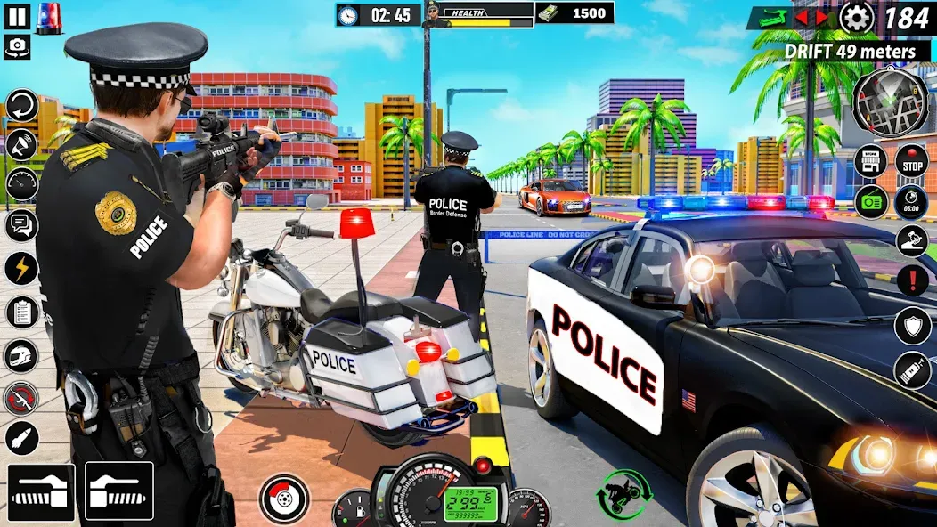 Police Moto Bike Chase Crime (Полицейская мотоциклетная погоня за преступником)  [МОД Unlocked] Screenshot 1