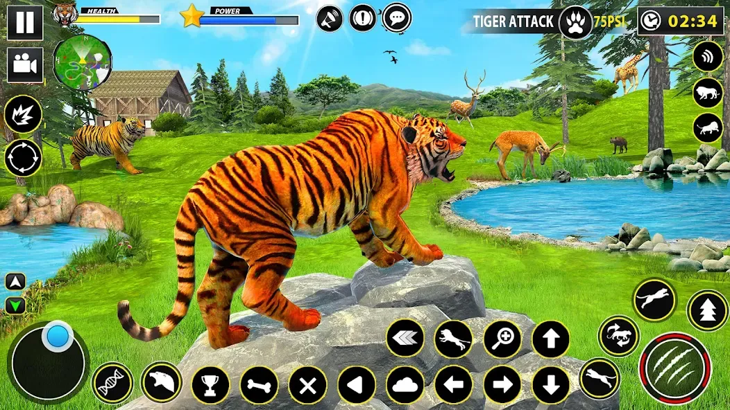 Tiger Simulator Lion games 3D (Тигровый Симулятор Игр Льва 3D)  [МОД Меню] Screenshot 4