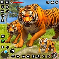 Взлом Tiger Simulator Lion games 3D (Тигровый Симулятор Игр Льва 3D)  [МОД Меню] - последняя версия apk на Андроид