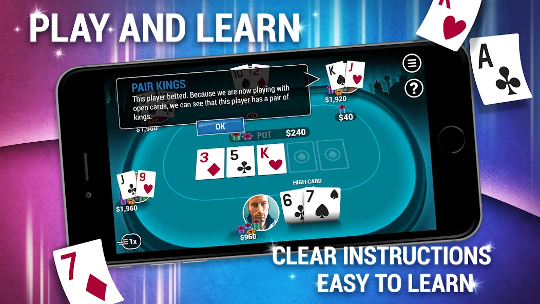 Learn How To Play Texas Poker  [МОД Mega Pack] Screenshot 3