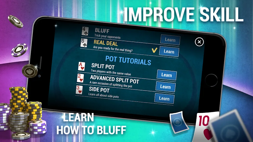 Learn How To Play Texas Poker  [МОД Mega Pack] Screenshot 4