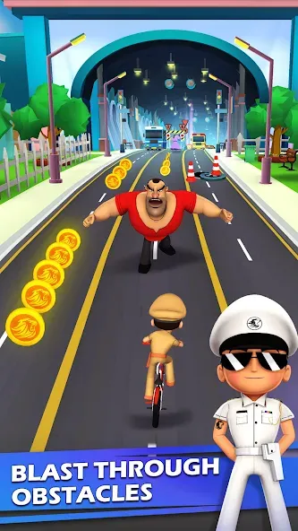 Little Singham Cycle Race (Литл Сингам Велосипедная Гонка)  [МОД Бесконечные деньги] Screenshot 3