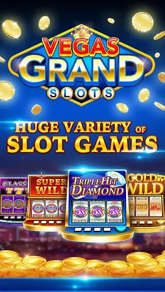 Vegas Grand Slots:Casino Games (Вегас Гранд Слоты)  [МОД Много денег] Screenshot 1