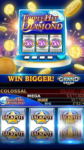 Vegas Grand Slots:Casino Games (Вегас Гранд Слоты)  [МОД Много денег] Screenshot 5