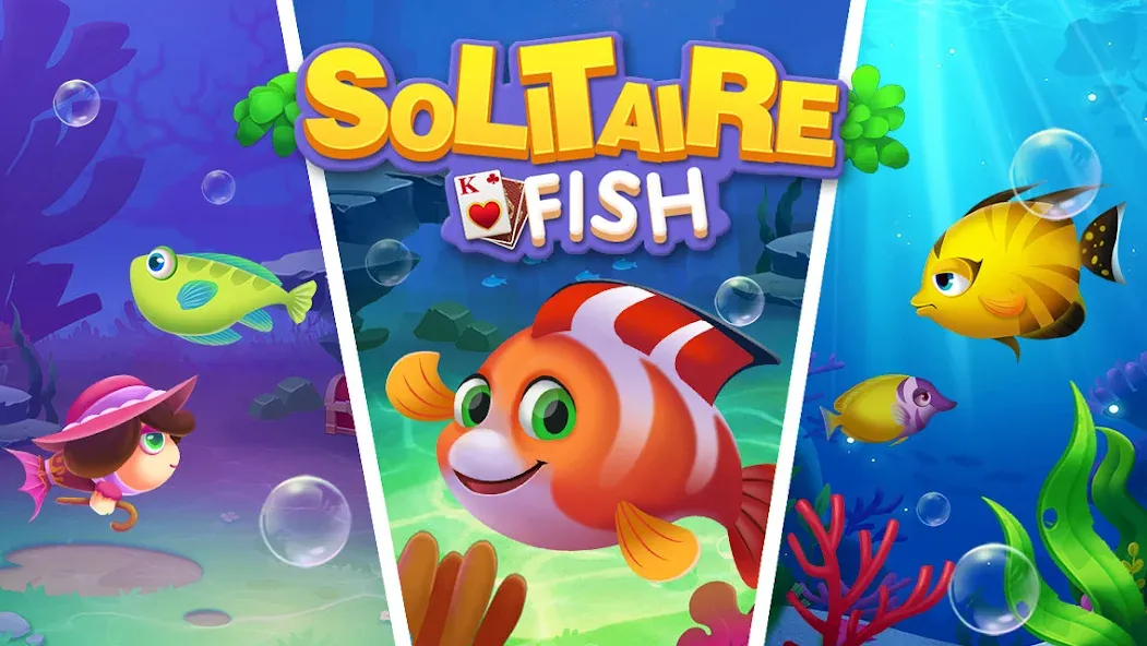 Solitaire Fish Klondike Card (Солитер Карточная игра Клондайк Фиш)  [МОД Mega Pack] Screenshot 5