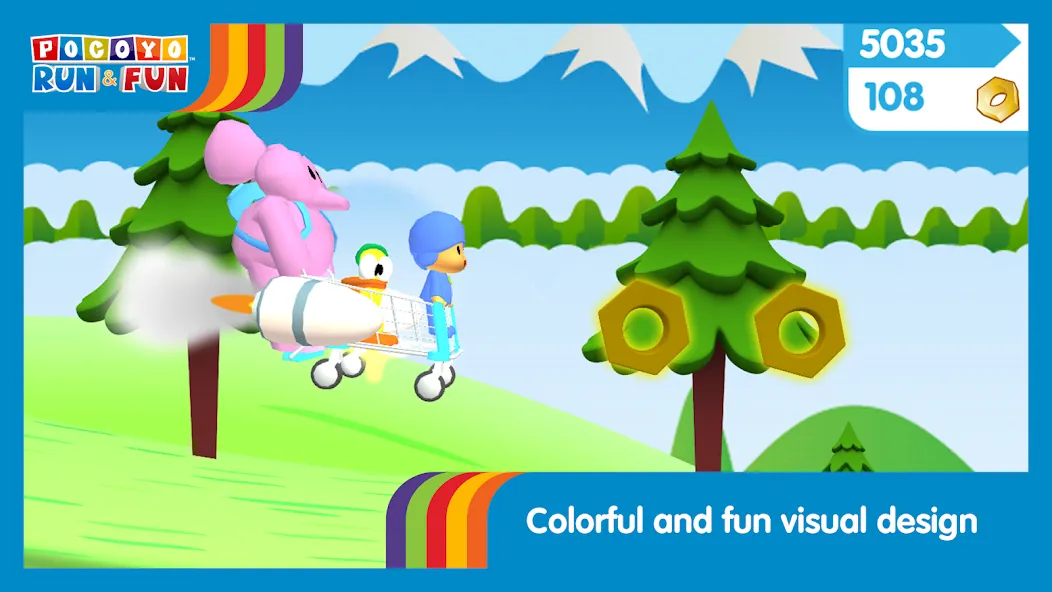 Pocoyo Run & Fun: Cartoon Jump  [МОД Бесконечные деньги] Screenshot 5