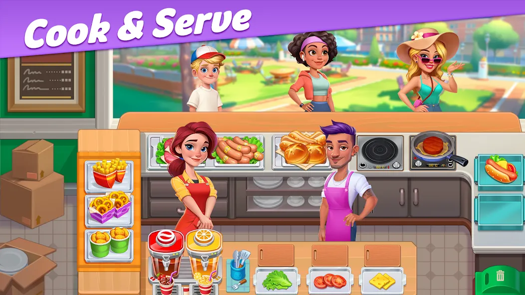 Restaurant Rescue - Food Games (Ресторанный спасатель)  [МОД Unlocked] Screenshot 1