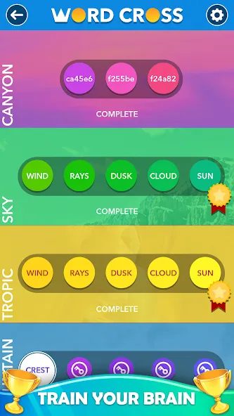 Word Cross: Offline Word Games  [МОД Много денег] Screenshot 4