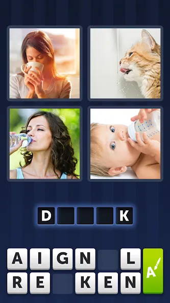 4 Pics 1 Word (Картинки 1 Слово)  [МОД Бесконечные монеты] Screenshot 4