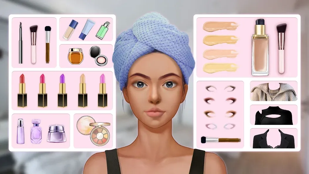 Makeup Stylist: Makeup Game (Сам сделай макияж)  [МОД Меню] Screenshot 1