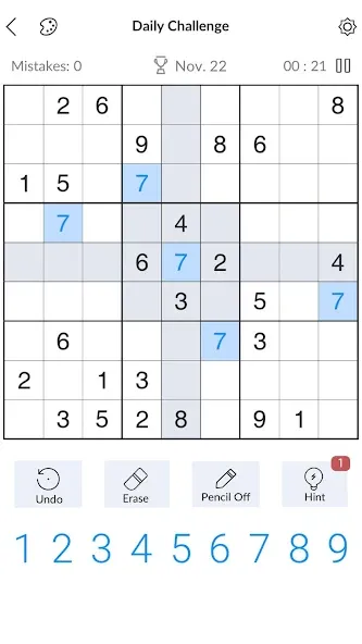 Sudoku - Classic Sudoku Puzzle  [МОД Бесконечные монеты] Screenshot 1