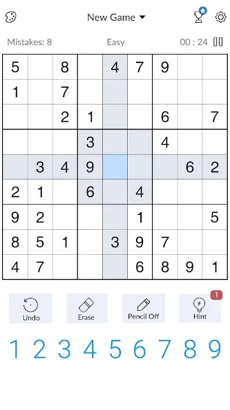 Sudoku - Classic Sudoku Puzzle  [МОД Бесконечные монеты] Screenshot 2