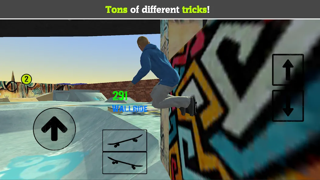 Skateboard FE3D 2 (Скейтборд 3D 2)  [МОД Все открыто] Screenshot 2