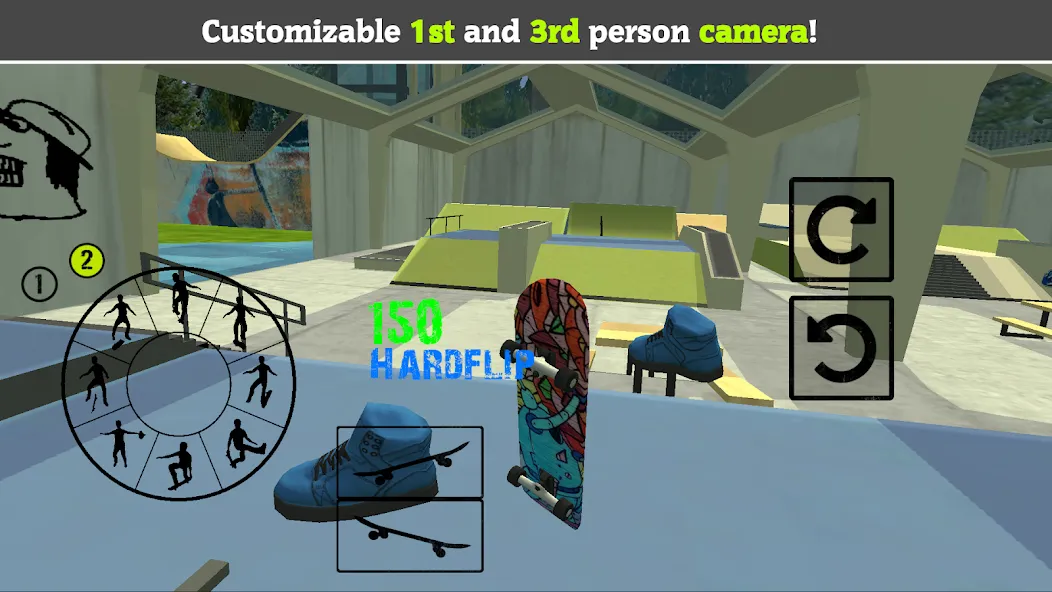 Skateboard FE3D 2 (Скейтборд 3D 2)  [МОД Все открыто] Screenshot 3