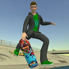 Взломанная Skateboard FE3D 2 (Скейтборд 3D 2)  [МОД Все открыто] - стабильная версия apk на Андроид