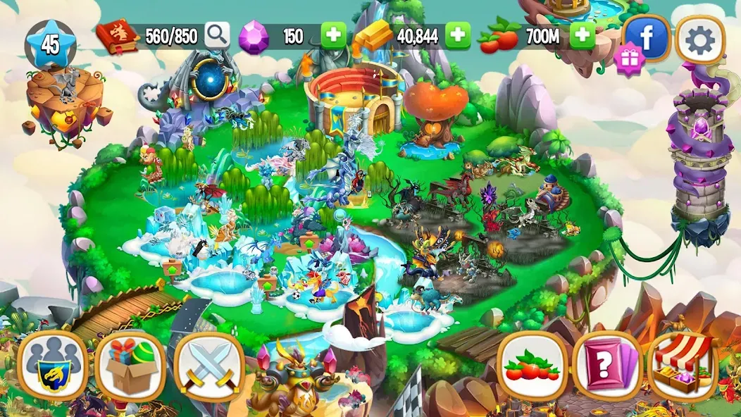 Dragon City: Mobile Adventure  [МОД Все открыто] Screenshot 4