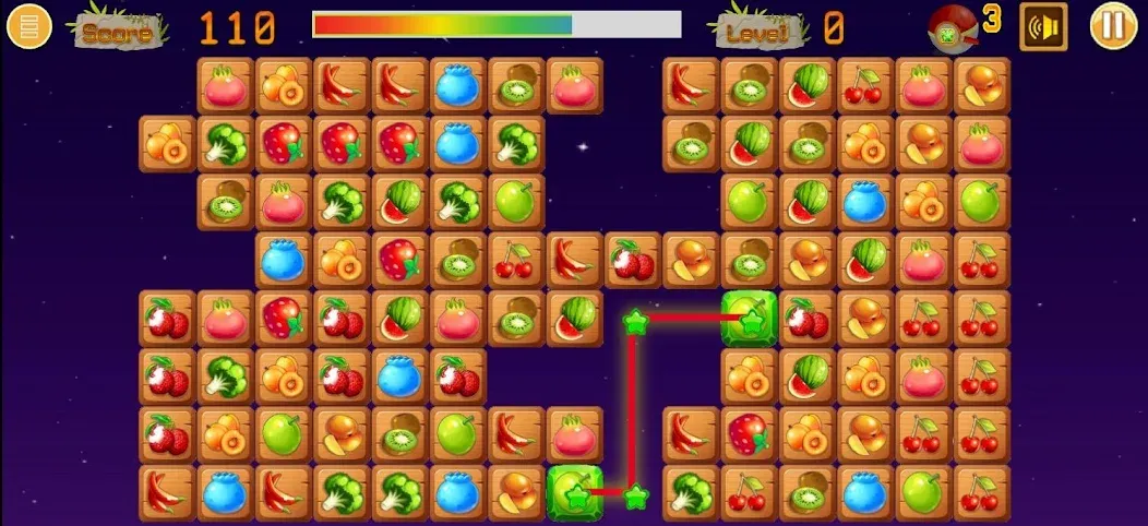 Link fruits - fruit match pair  [МОД Бесконечные деньги] Screenshot 4