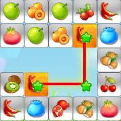 Скачать взломанную Link fruits - fruit match pair  [МОД Бесконечные деньги] - стабильная версия apk на Андроид