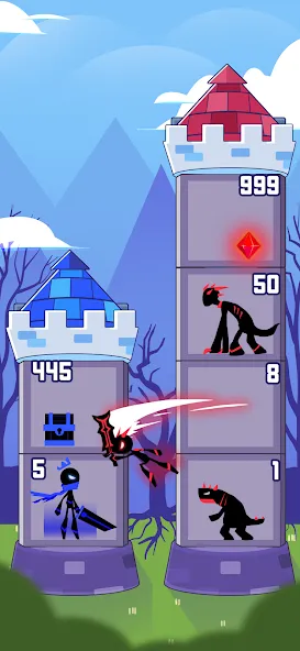 Hero Castle War: Tower Attack (Хиро Касл Вар)  [МОД Mega Pack] Screenshot 1