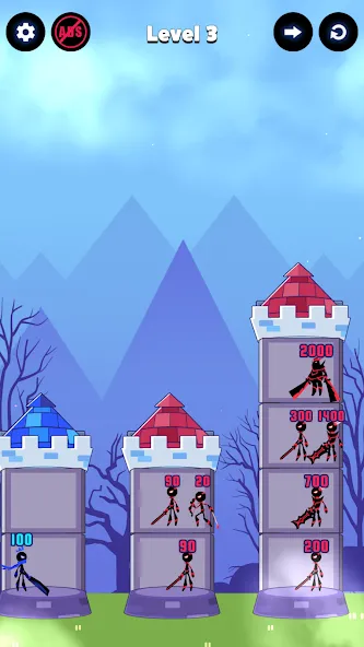 Hero Castle War: Tower Attack (Хиро Касл Вар)  [МОД Mega Pack] Screenshot 3