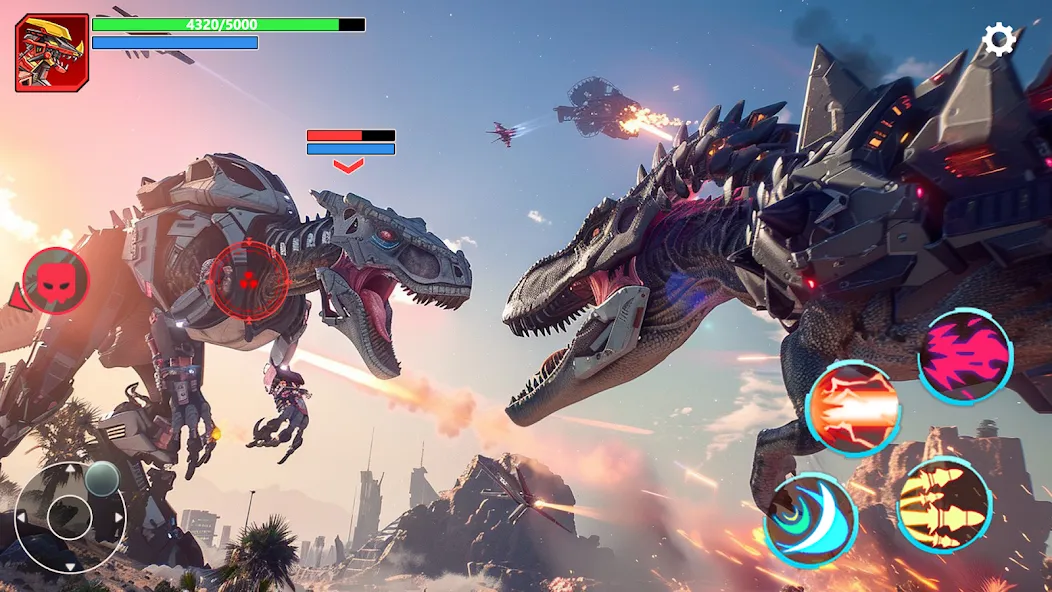 Mech War: Jurassic Dinosaur (Мех Батл)  [МОД Menu] Screenshot 4