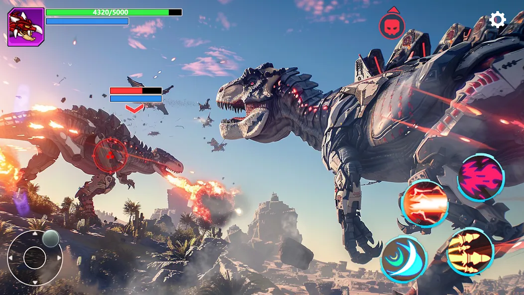 Mech War: Jurassic Dinosaur (Мех Батл)  [МОД Menu] Screenshot 5