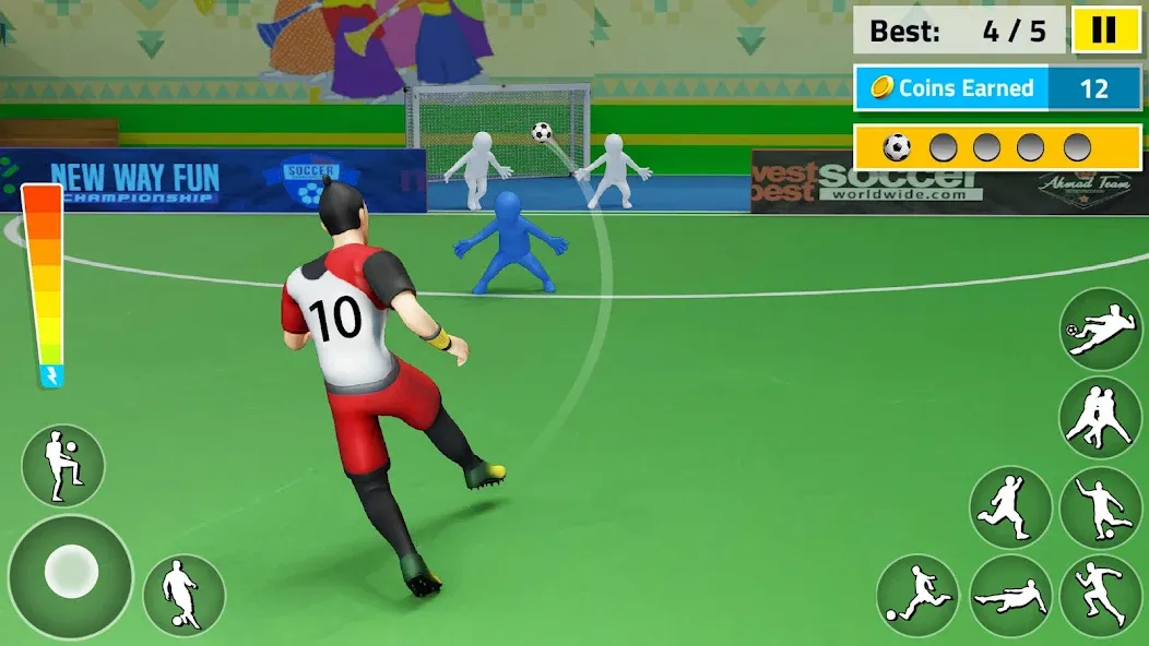 Indoor Futsal: Football Games (Индор Футзал)  [МОД Бесконечные деньги] Screenshot 4