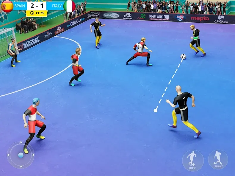 Indoor Futsal: Football Games (Индор Футзал)  [МОД Бесконечные деньги] Screenshot 5