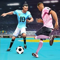 Скачать взломанную Indoor Futsal: Football Games (Индор Футзал)  [МОД Бесконечные деньги] - последняя версия apk на Андроид