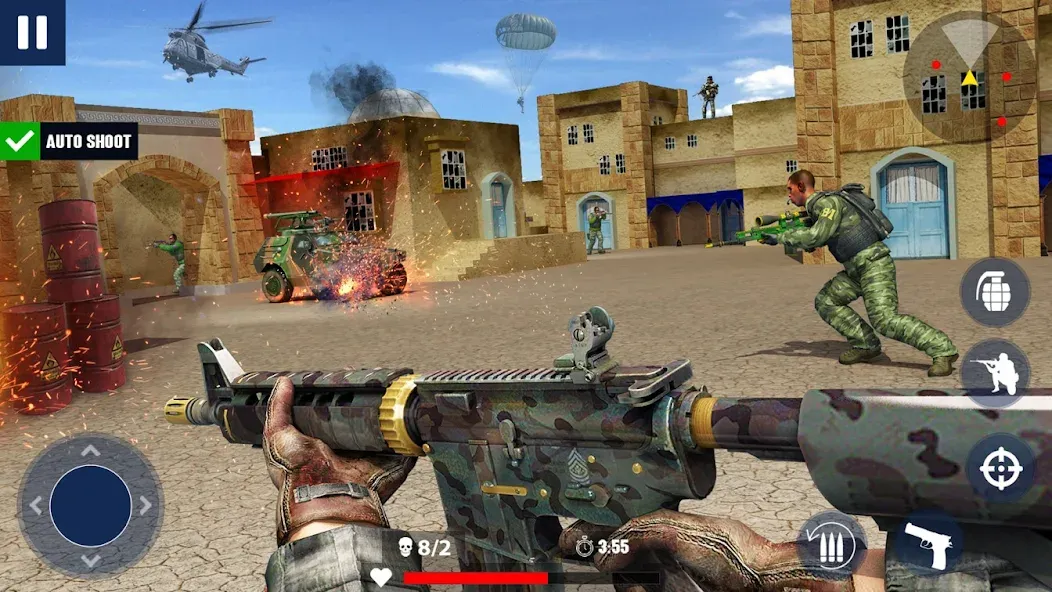 War Zone: Gun Shooting Games (Уор Зоун)  [МОД Много монет] Screenshot 3