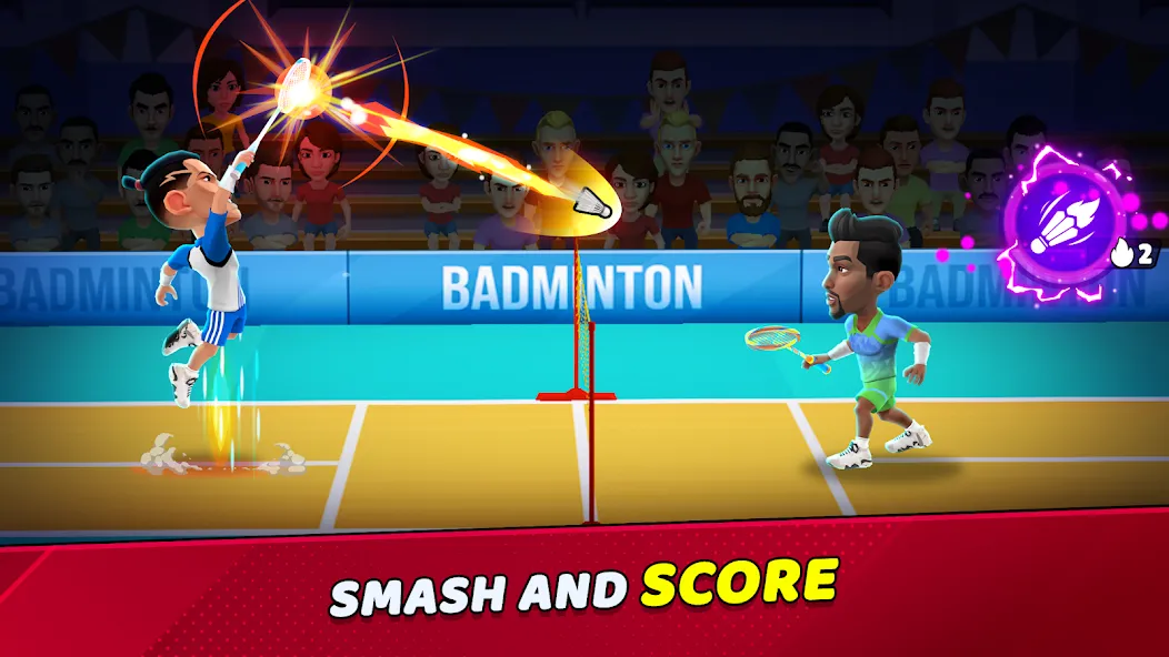 Badminton Clash 3D (Бадминтон Клаш 3D)  [МОД Mega Pack] Screenshot 1