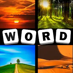 Взлом 4 Pics 1 Word Quiz Game  [МОД Mega Pack] - полная версия apk на Андроид