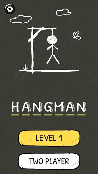 Hangman Words:Two Player Games  [МОД Unlocked] Screenshot 2