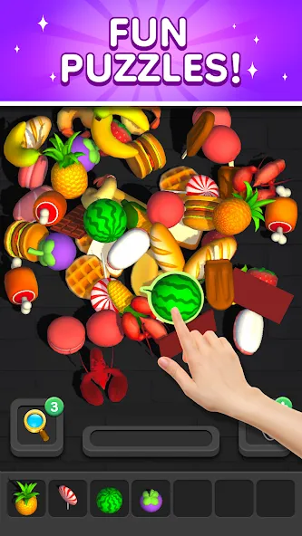 Match 3D - Tile Triple Puzzle (Матч 3Д)  [МОД Много монет] Screenshot 2