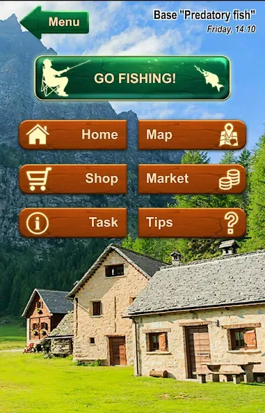 Fishing Baron - fishing game  [МОД Бесконечные монеты] Screenshot 1