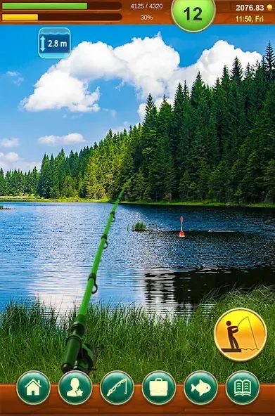 Fishing Baron - fishing game  [МОД Бесконечные монеты] Screenshot 2