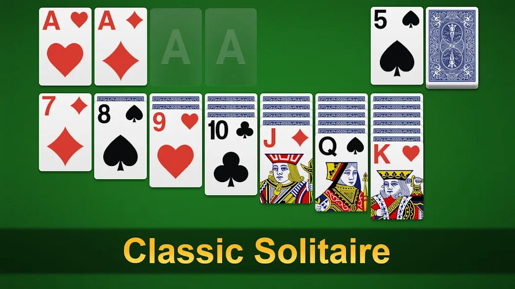 Klondike Solitaire - Patience  [МОД Много монет] Screenshot 1